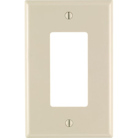 Leviton Leviton Light Almond 1 gang Nylon Decorator Wall Plate 1 pk 0PJ26-00T
